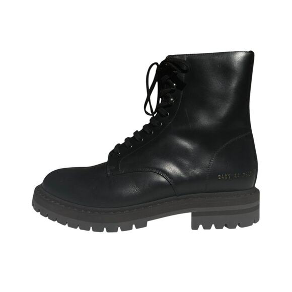 Side zip chunky sole leather boot - Picture 1 of 3
